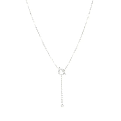 [Mystic Crown]FINESSE SILVER DIAMOND NECKLACE