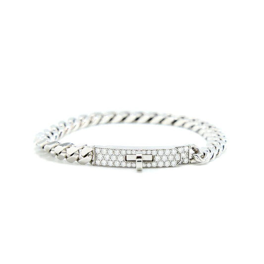 [Mystic Crown]KELLY CHAIN SILVER DIAMOND BRACELET