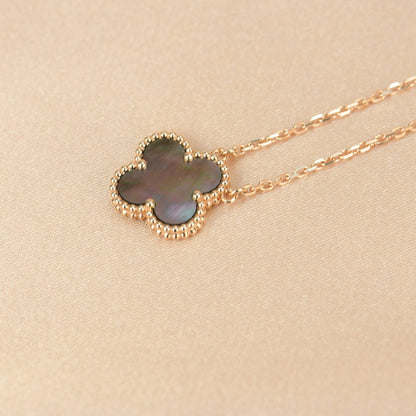 [Mystic Crown]CLOVER 15MM  GRAY MOTHER OF PEARL NECKLACE