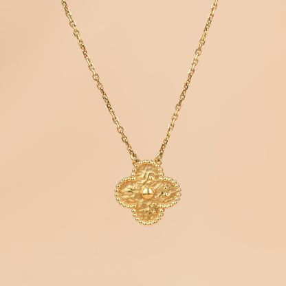[Mystic Crown]CLOVER 15MM  BRONZING NECKLACE