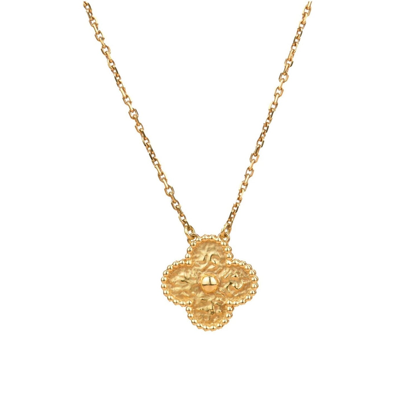 [Mystic Crown]CLOVER 15MM  BRONZING NECKLACE