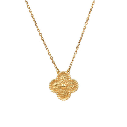 [Mystic Crown]CLOVER 15MM  BRONZING NECKLACE
