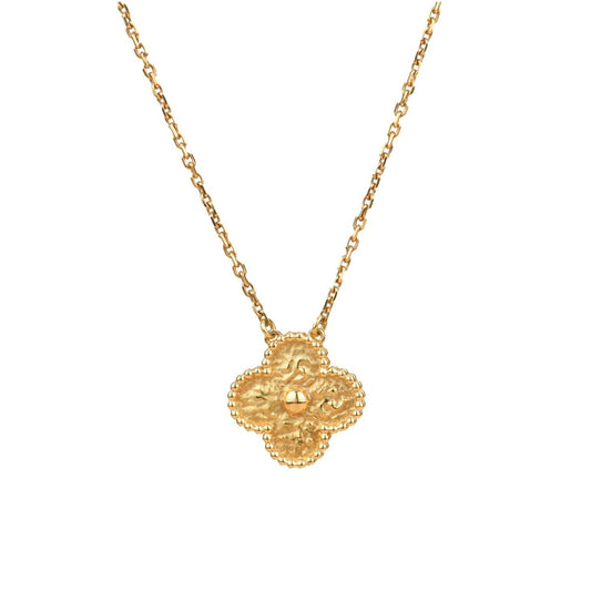 [Mystic Crown]CLOVER 15MM  BRONZING NECKLACE