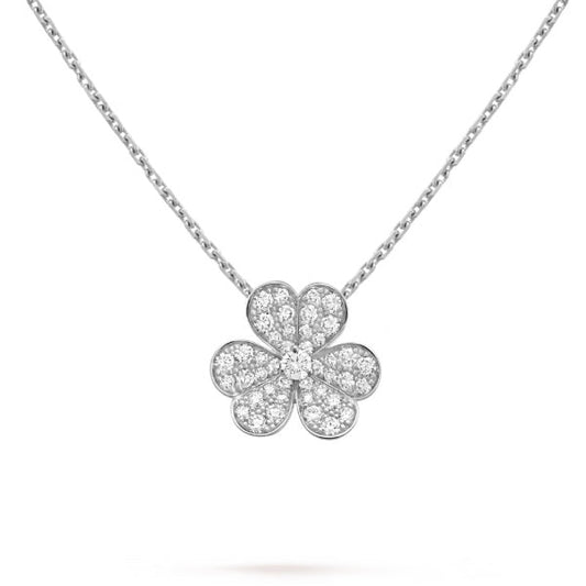 [Mystic Crown]CLOVER DIAMOND NECKLACE SILVER