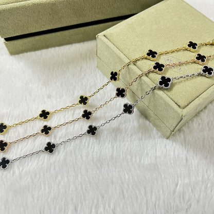 [Mystic Crown]CLOVER 6 MOTIF  ONYXS BRACELET-w