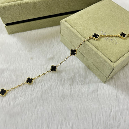 [Mystic Crown]CLOVER 6 MOTIF  ONYXS BRACELET-w