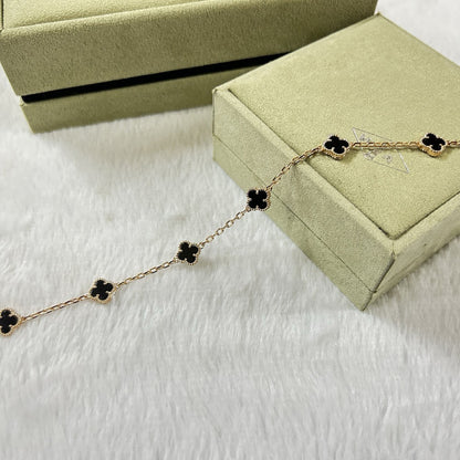 [Mystic Crown]CLOVER 6 MOTIF  ONYXS BRACELET-w