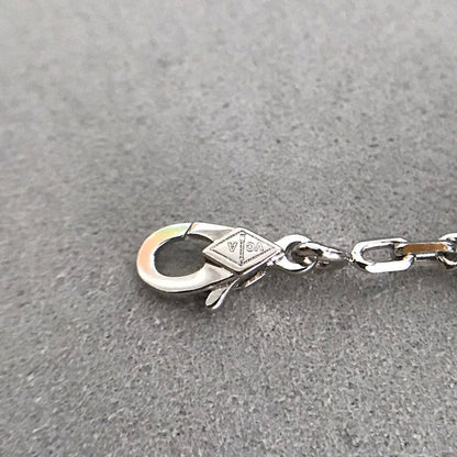 [Mystic Crown]CLOVER 5 MOTIF ONYXS DIAMOND BRACELET SILVER