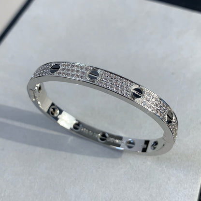 [Mystic Crown]LOVE BRACELET 6.1MM DIAMOND-PAVED CERAMIC
