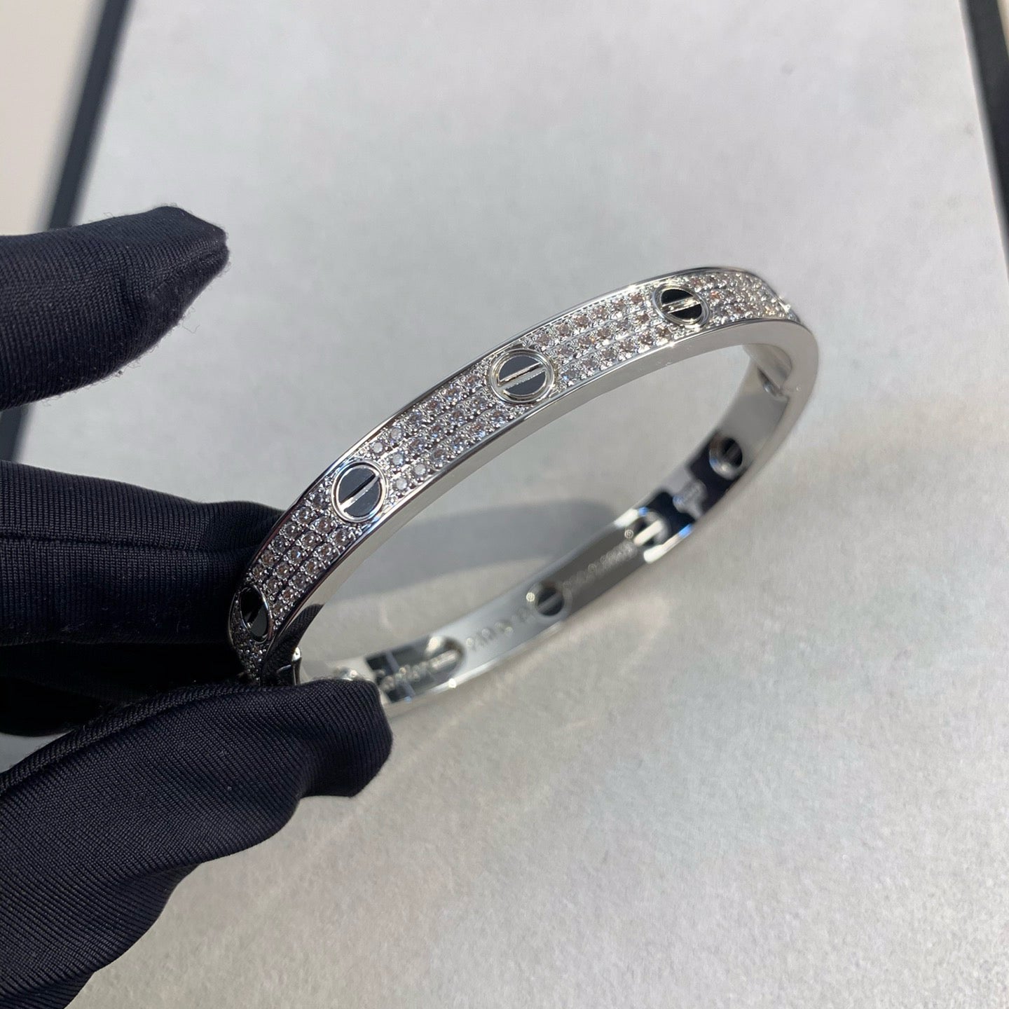[Mystic Crown]LOVE BRACELET 6.1MM DIAMOND-PAVED CERAMIC