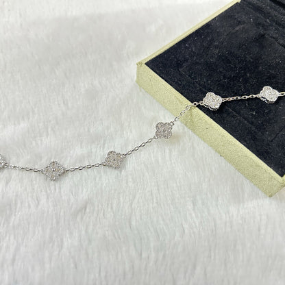 [Mystic Crown]CLOVER 6 MOTIF DIAMOND BRACELET-w