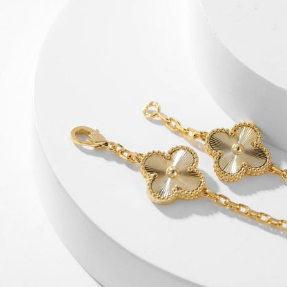 [Mystic Crown]CLOVER 10 MOTIFS LASER NECKLACE