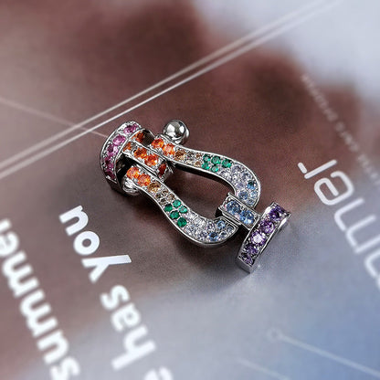 [Mystic Crown]FORCE LARGE HORSESHOE CLASP  METAL BRACELET