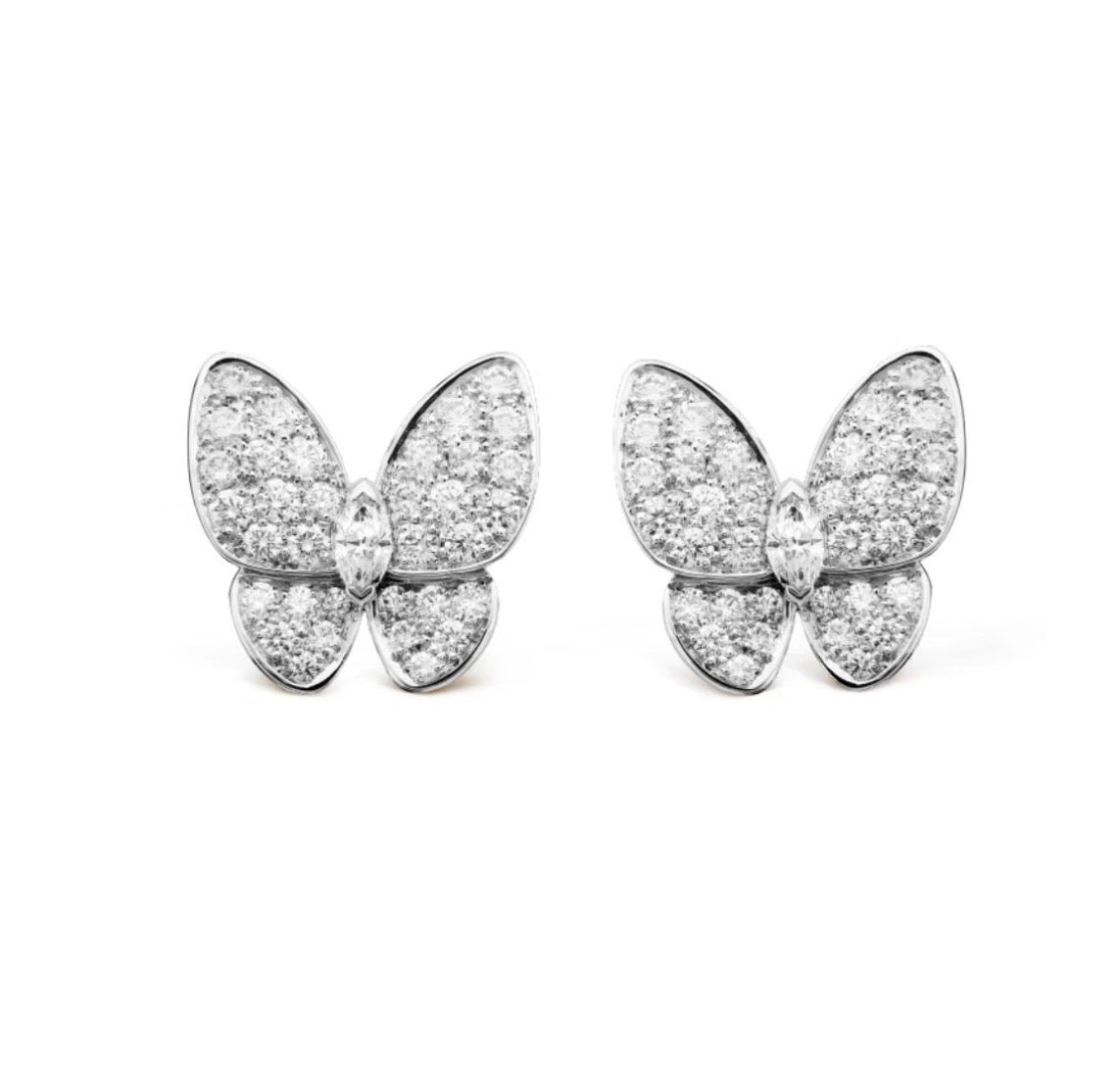 [Mystic Crown]BUTTERFLY ALL DIAMOND EARRINGS