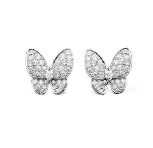 [Mystic Crown]BUTTERFLY ALL DIAMOND EARRINGS