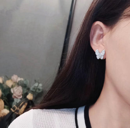 [Mystic Crown]BUTTERFLY ALL DIAMOND EARRINGS
