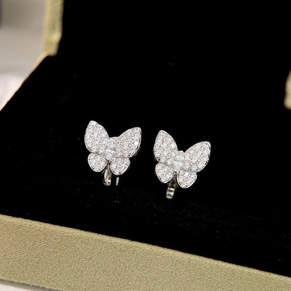 [Mystic Crown]BUTTERFLY ALL DIAMOND EARRINGS