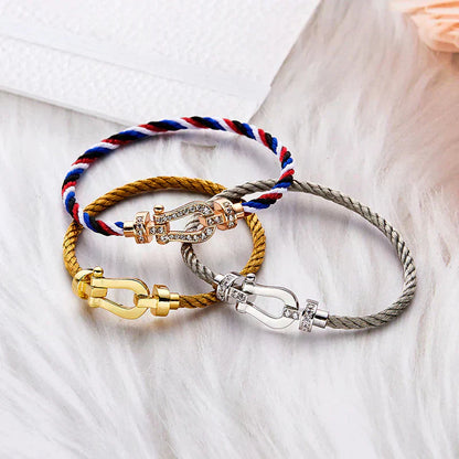 [Mystic Crown]FORCE LARGE HORSESHOE NO DIAMOND BRACELET GOLD