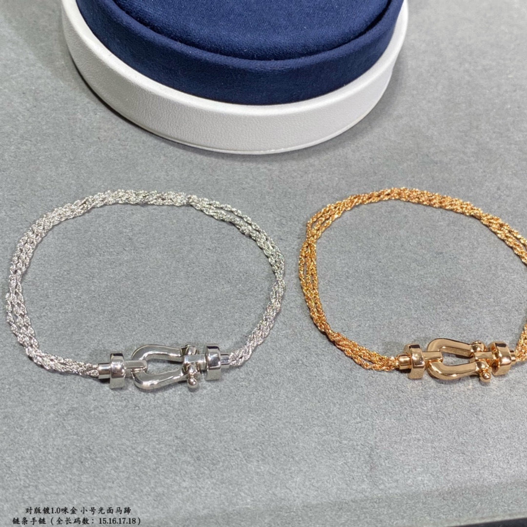 [Mystic Crown]FORCE SMALL HORSESHOE  DIAMOND CHAIN ROPE BRACELET