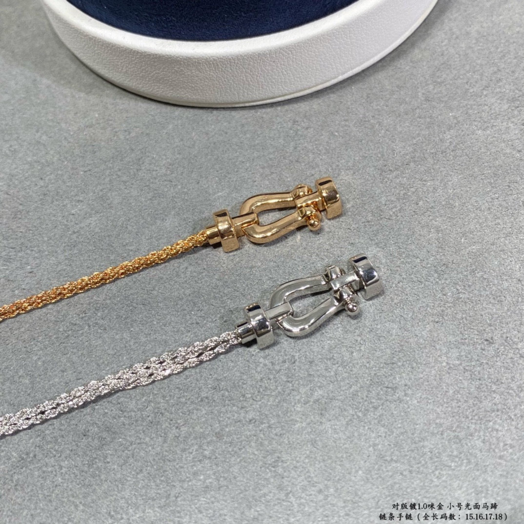 [Mystic Crown]FORCE SMALL HORSESHOE  DIAMOND CHAIN ROPE BRACELET