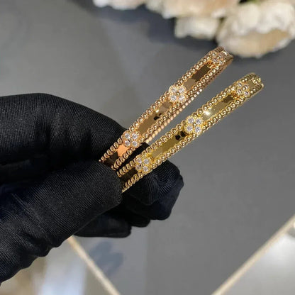 [Mystic Crown]CLOVER BRACELET 4MM DIAMONDS