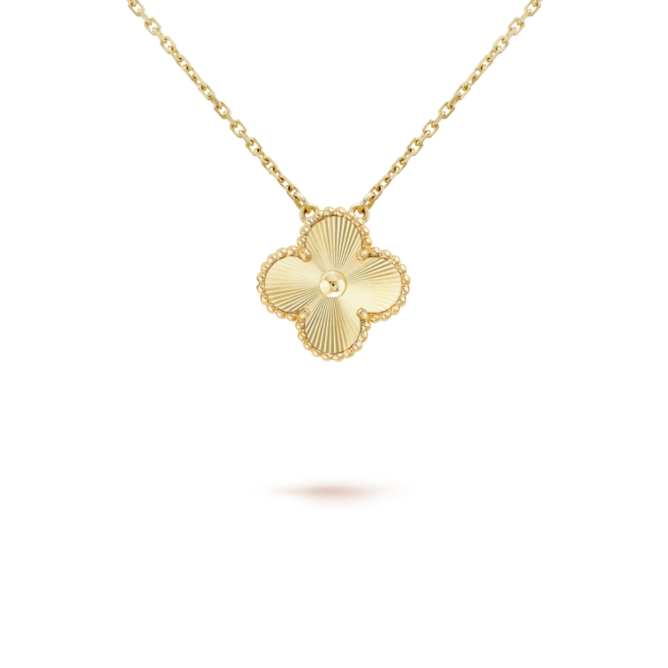 [Mystic Crown]CLOVER 15MM LASER NECKLACE