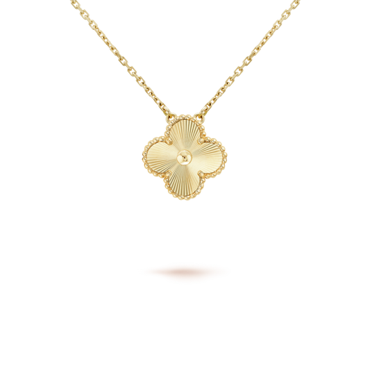 [Mystic Crown]CLOVER 15MM LASER NECKLACE