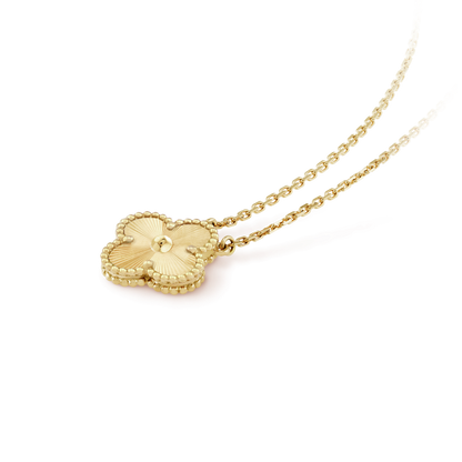 [Mystic Crown]CLOVER 15MM LASER NECKLACE