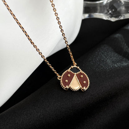 [Mystic Crown]LUCKY  CARNELIANS LADYBUG NECKLACE