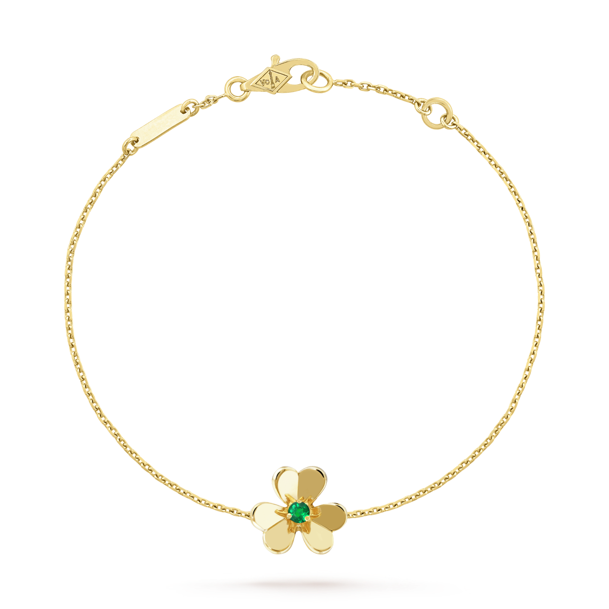 [Mystic Crown]FRIVOLE GOLD FLOWER PINK MALACHITE BRACELET