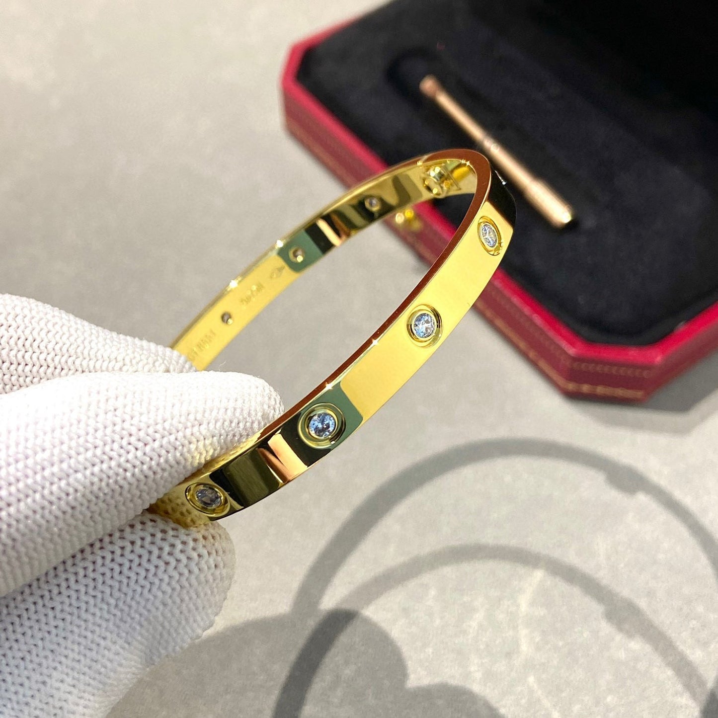 [Mystic Crown]LOVE BRACELET 6.1MM 10 DIAMONDS