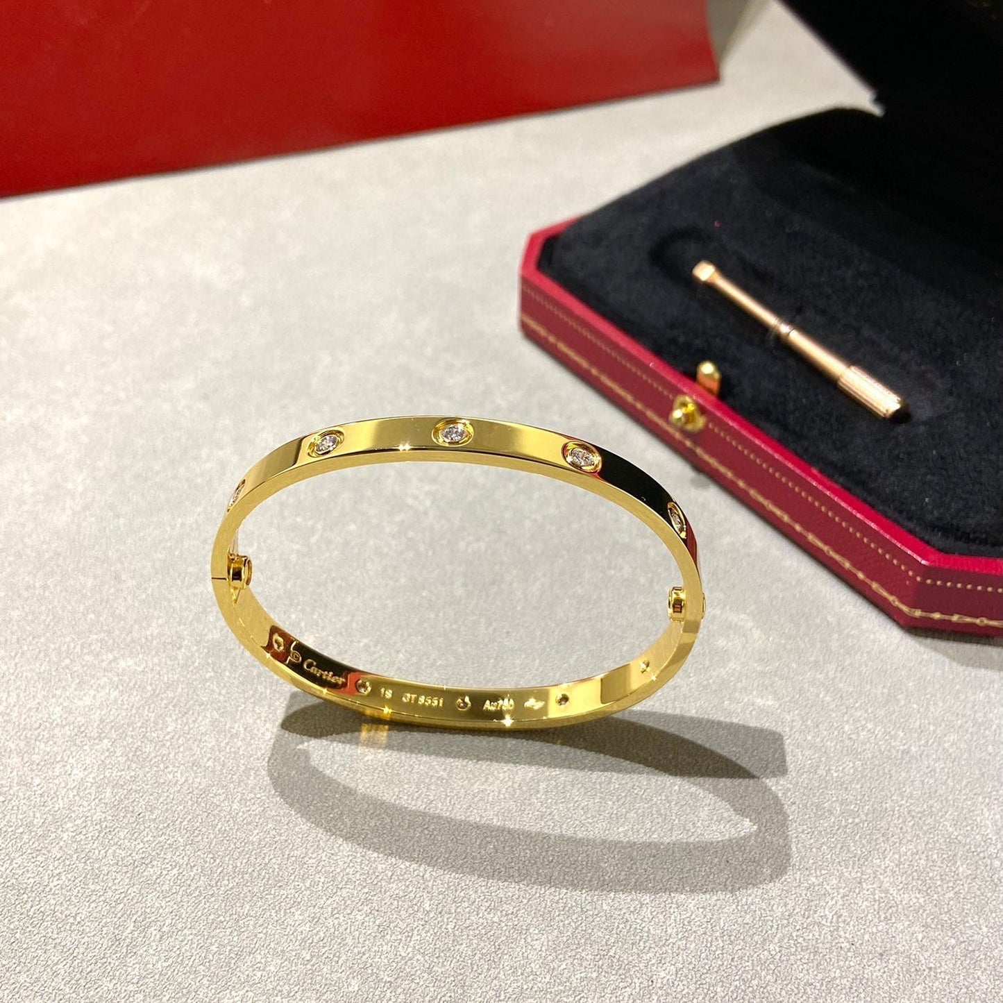[Mystic Crown]LOVE BRACELET 6.1MM 10 DIAMONDS