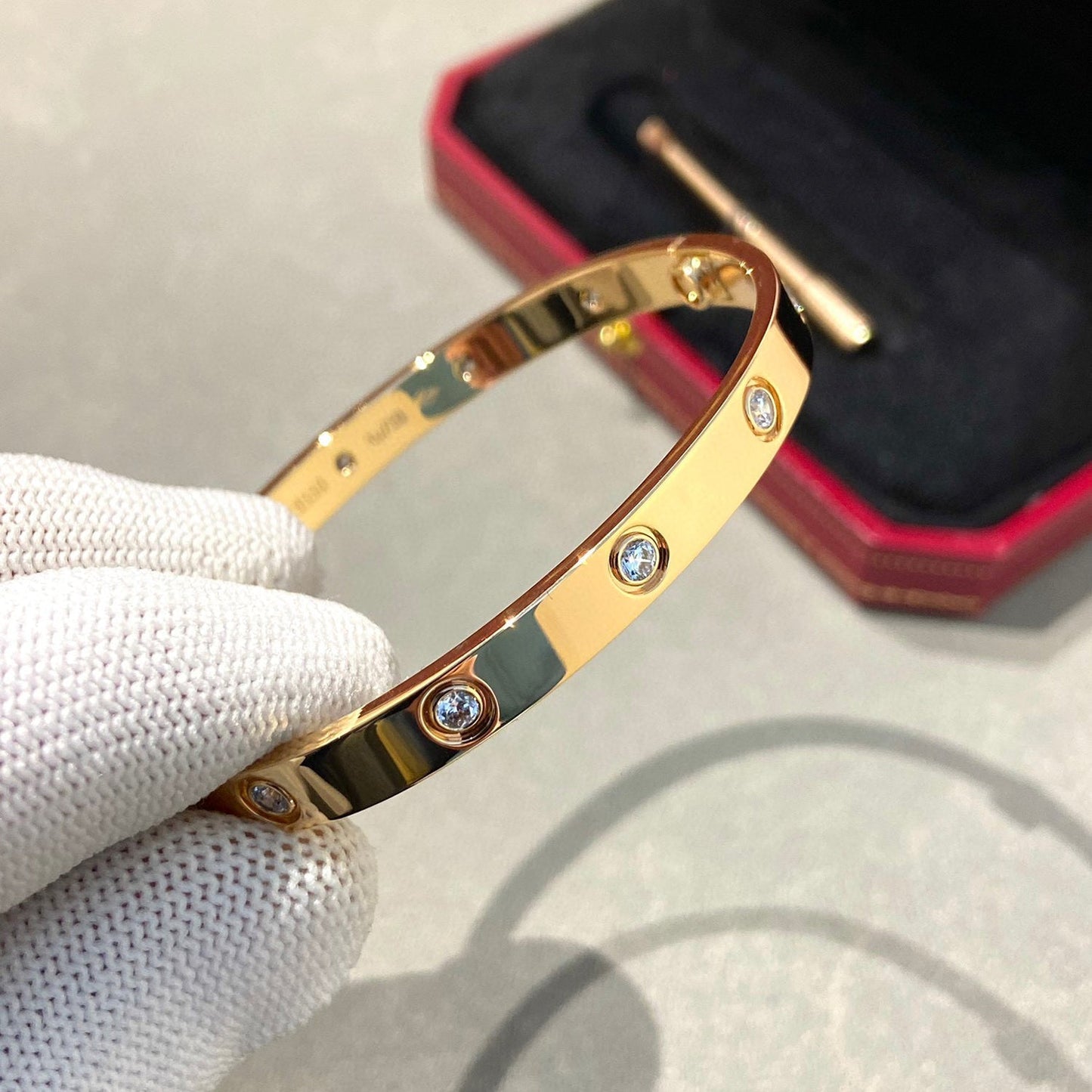 [Mystic Crown]LOVE BRACELET 6.1MM 10 DIAMONDS