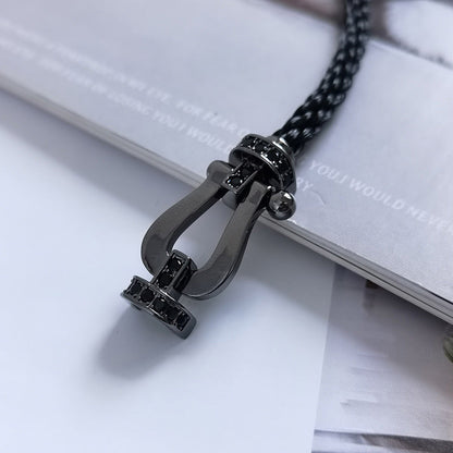 [Mystic Crown]FORCE LARGE SERIES HORSESHOE BLACK SAMURAI BRACELET