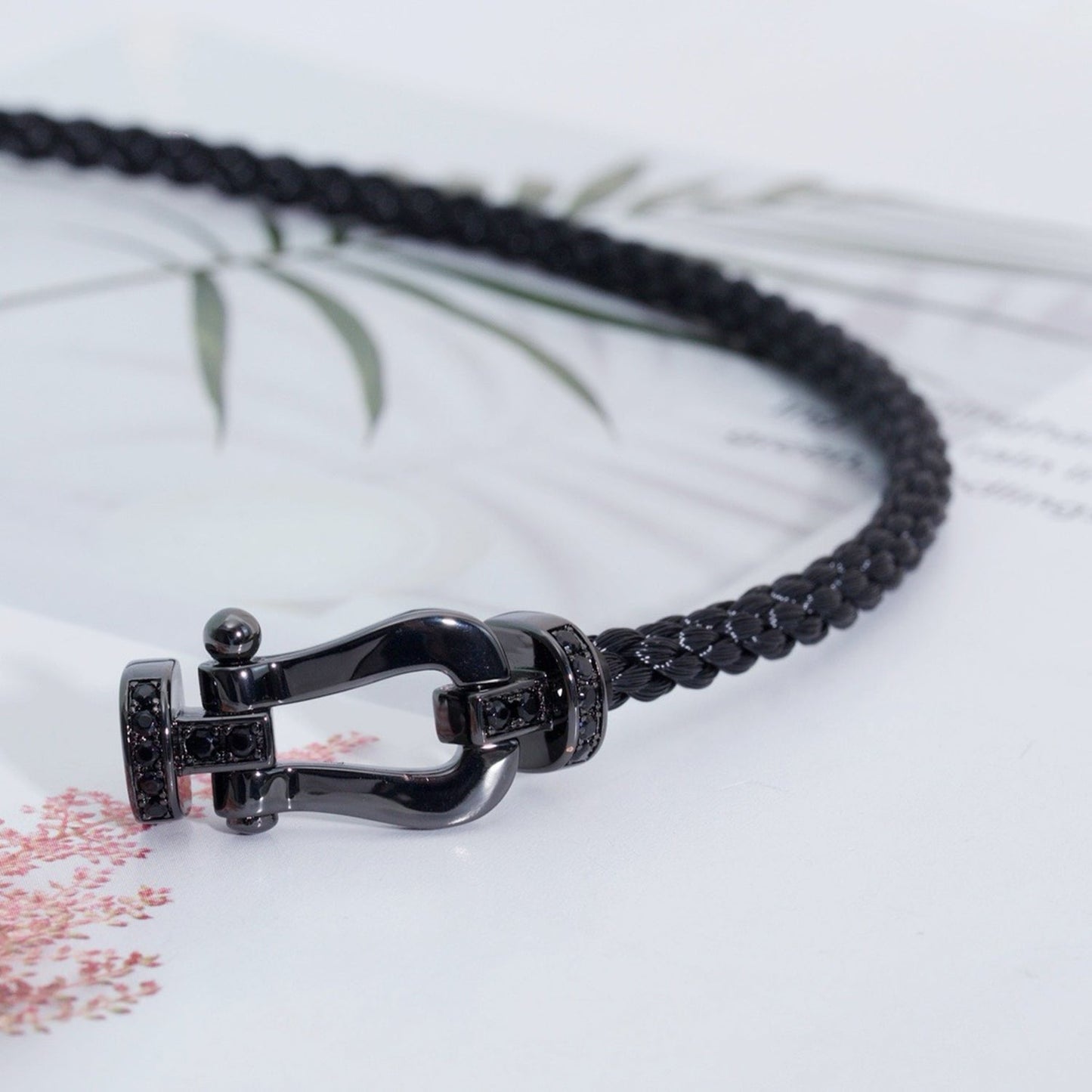 [Mystic Crown]FORCE LARGE SERIES HORSESHOE BLACK SAMURAI BRACELET