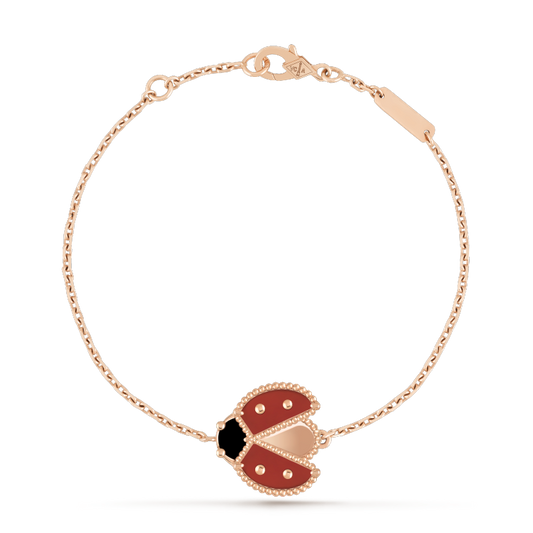 [Mystic Crown]LUCKY SPRING 1 MOTIF PINK GOLD BRACELET