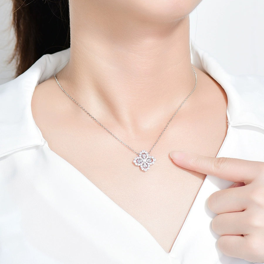 [Mystic Crown]LOOP NECKLACE FULL MOTIF DIAMOND 16MM MULTIPLE COLORS