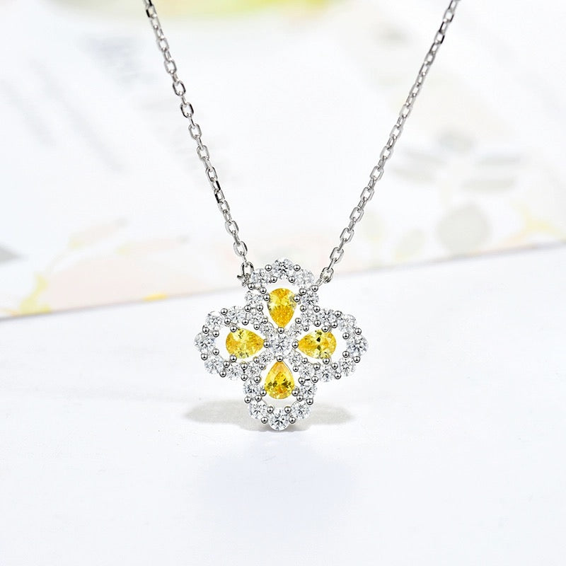 [Mystic Crown]LOOP NECKLACE FULL MOTIF DIAMOND 16MM MULTIPLE COLORS