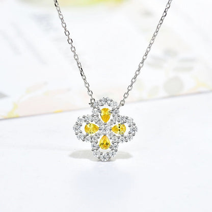 [Mystic Crown]LOOP NECKLACE FULL MOTIF DIAMOND 16MM MULTIPLE COLORS