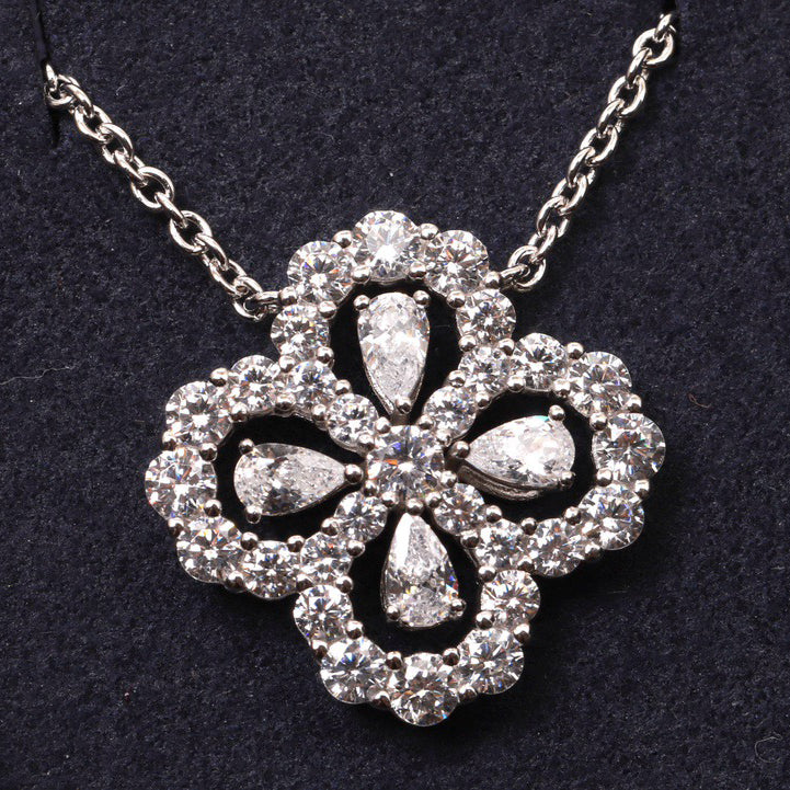 [Mystic Crown]LOOP NECKLACE FULL MOTIF DIAMOND 16MM MULTIPLE COLORS