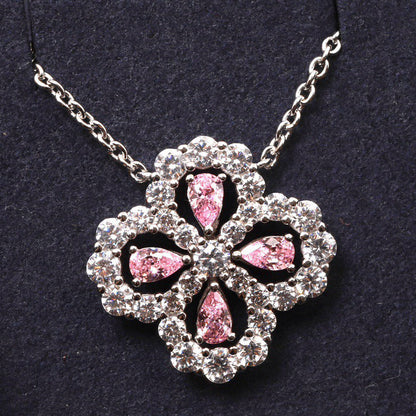 [Mystic Crown]LOOP NECKLACE FULL MOTIF DIAMOND 16MM MULTIPLE COLORS
