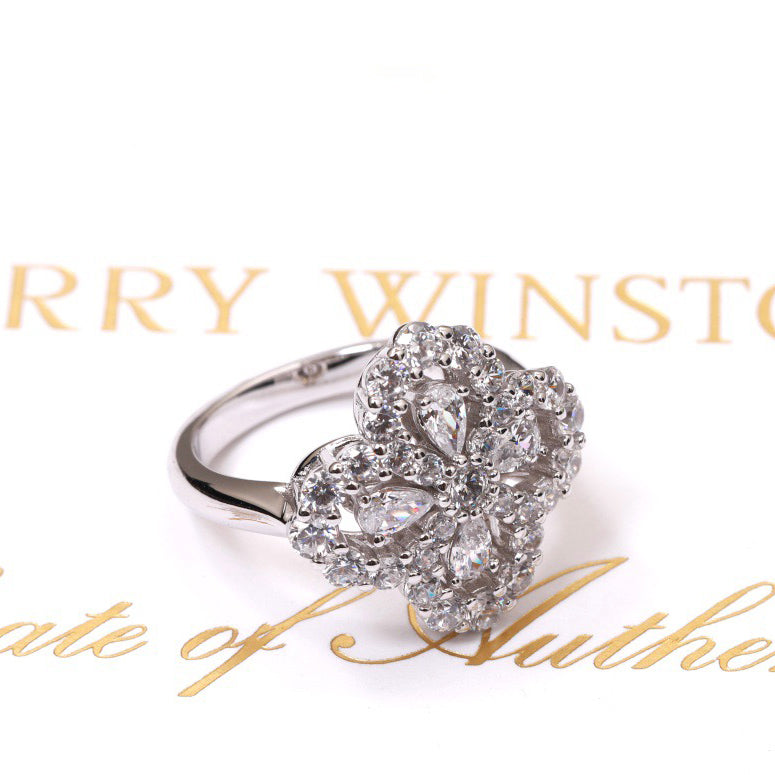 [Mystic Crown]LOOP RING FULL MOTIF DIAMOND 16MM SILVE