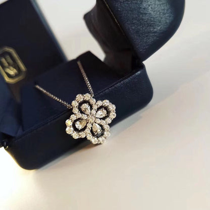[Mystic Crown]LOOP NECKLACE FULL MOTIF DIAMOND 16MM MULTIPLE COLORS