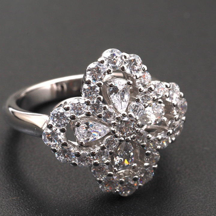 [Mystic Crown]LOOP RING FULL MOTIF DIAMOND 16MM SILVE