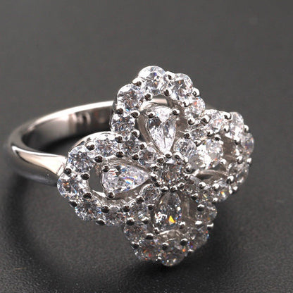 [Mystic Crown]LOOP RING FULL MOTIF DIAMOND 16MM SILVE