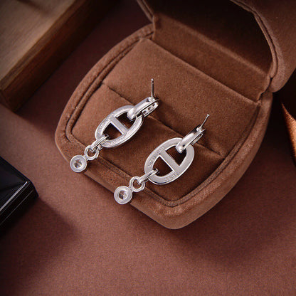 [Mystic Crown]HM CHAINE DIAMOND EARRINGS