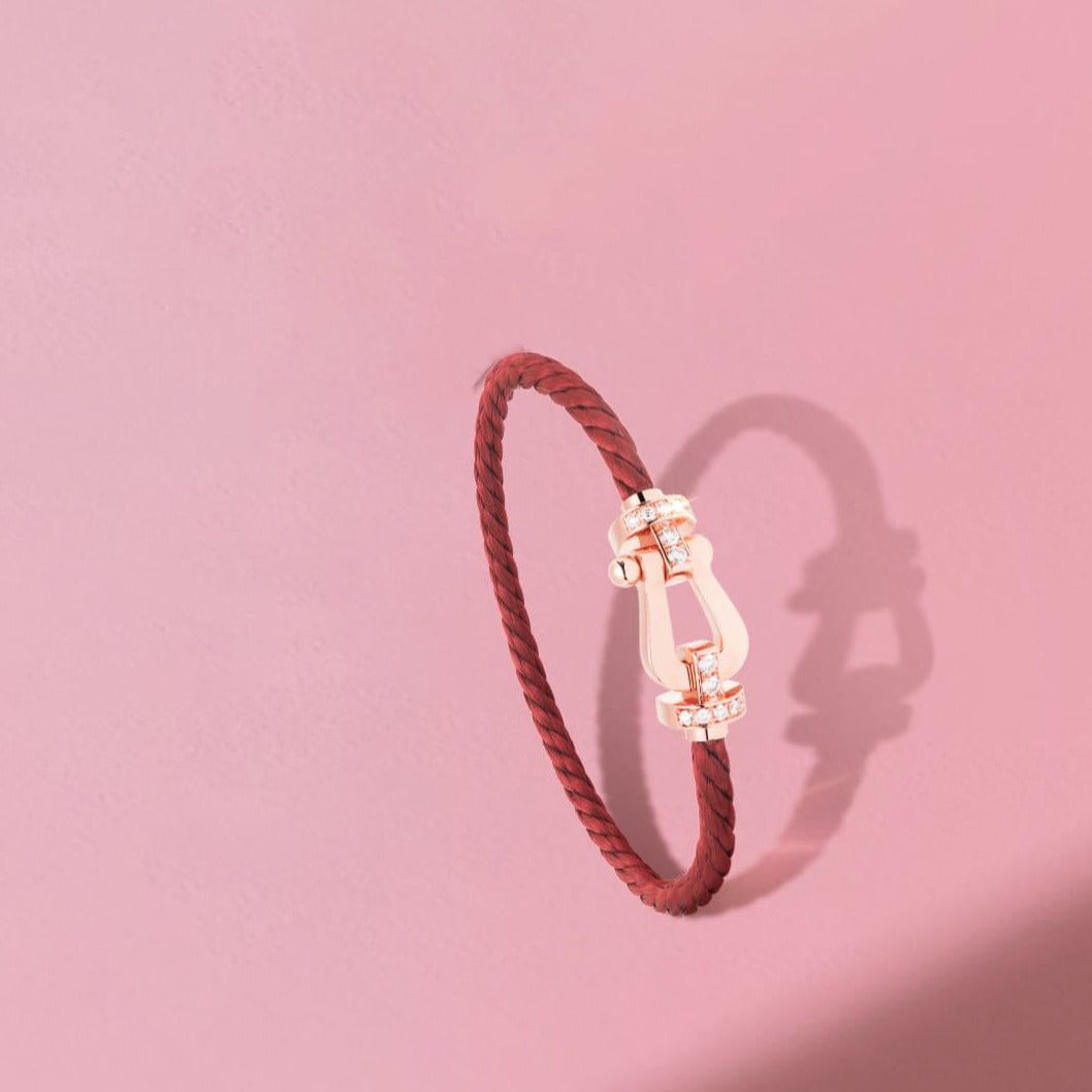 [Mystic Crown]FORCE 10 HALF DIAMOND PINK GOLD RED CORDERI LARGE AND MEDIUM MODEL