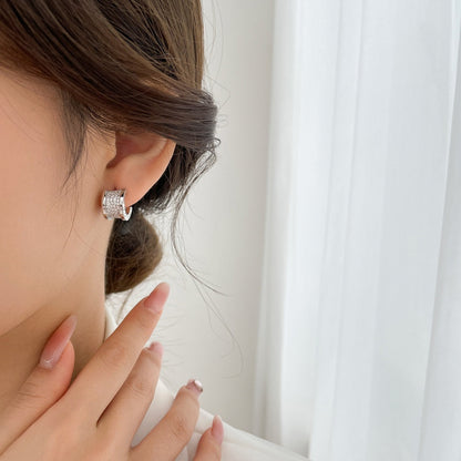 [Mystic Crown]ZERO 1 DIAMOND PAVED EARRINGS