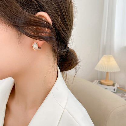 [Mystic Crown]ZERO 1 DIAMOND PAVED EARRINGS