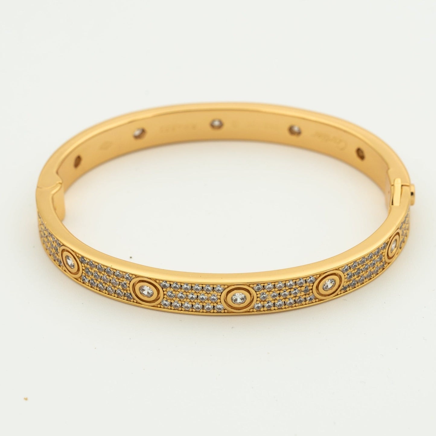 [Mystic Crown]LOVE BRACELET 6.1MM DIAMOND-PAVED 10 BIG DIAMONDS